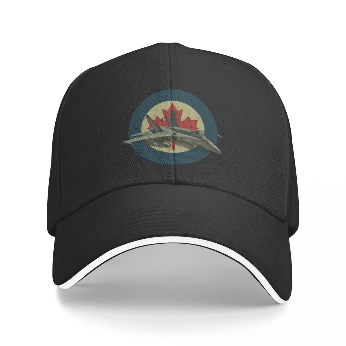 

VINTAGE - Airforce Canada Rcaf Cf 18 Baseball Cap Luxury Cap New Hat black Thermal Visor Boy Women's