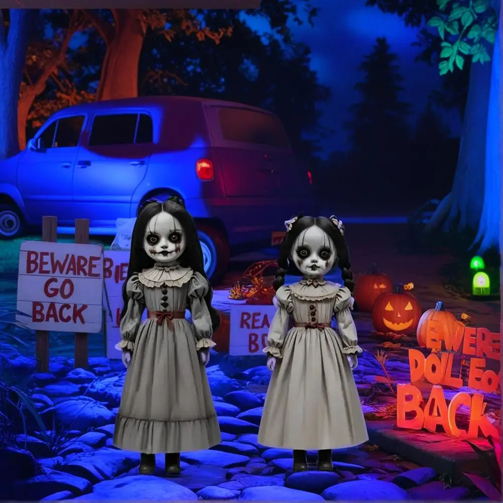 2 stücke Halloween Geist Puppe Boden Einfügen Dekoration Horror Stil Outdoor Hof Logo Dekoration Weibliche Geister Puppe Im Freien – Detail 8