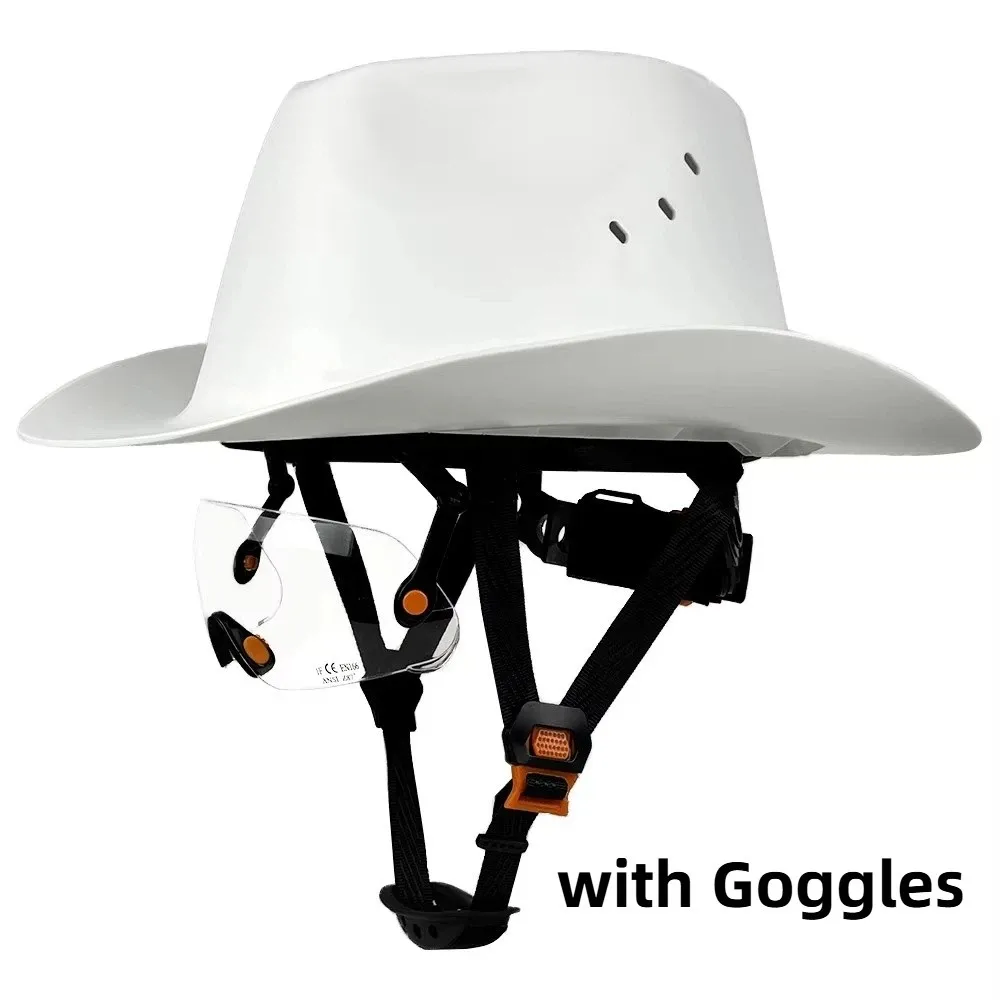 Cowboy Style Western Cowboy Hard Hat High-density Polyethylene Head Protection Hard Hat Comfortable High Impact Protection