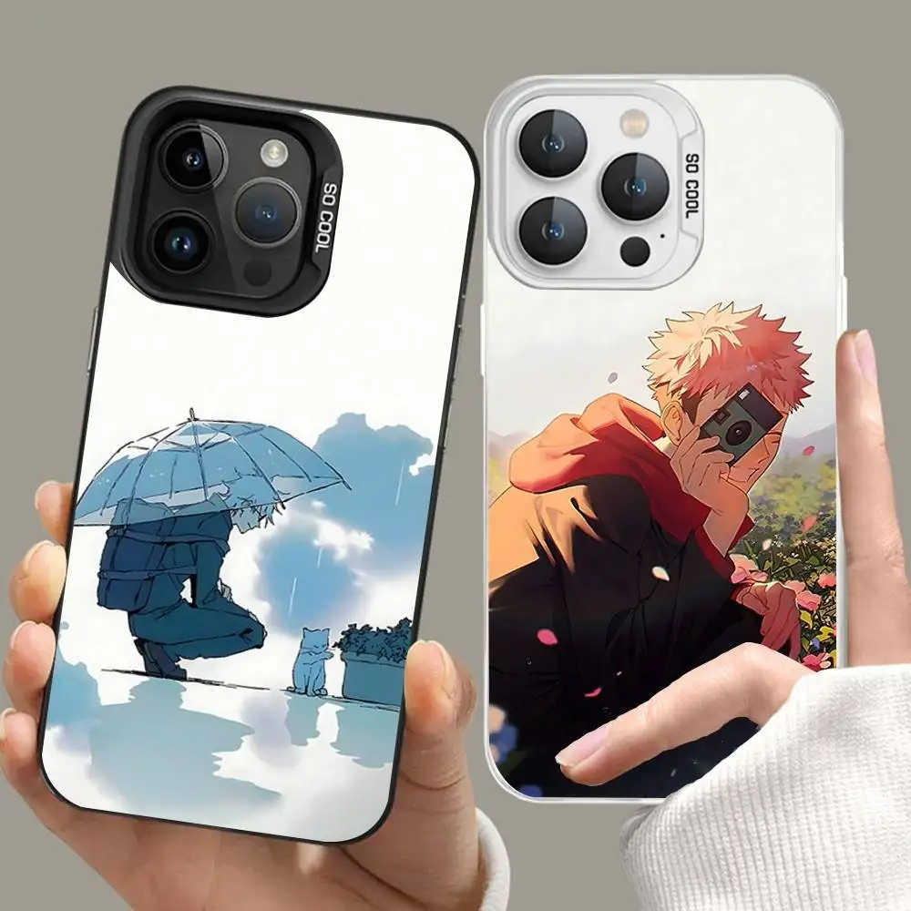 Klassische Anime J-Jujutsu-Kaisen-S Handyhülle für iPhone 17 16 15 11 12 13 14 Pro Max 16 Plus 12 Mini 7 8 XR XS 15Pro MAX Hülle