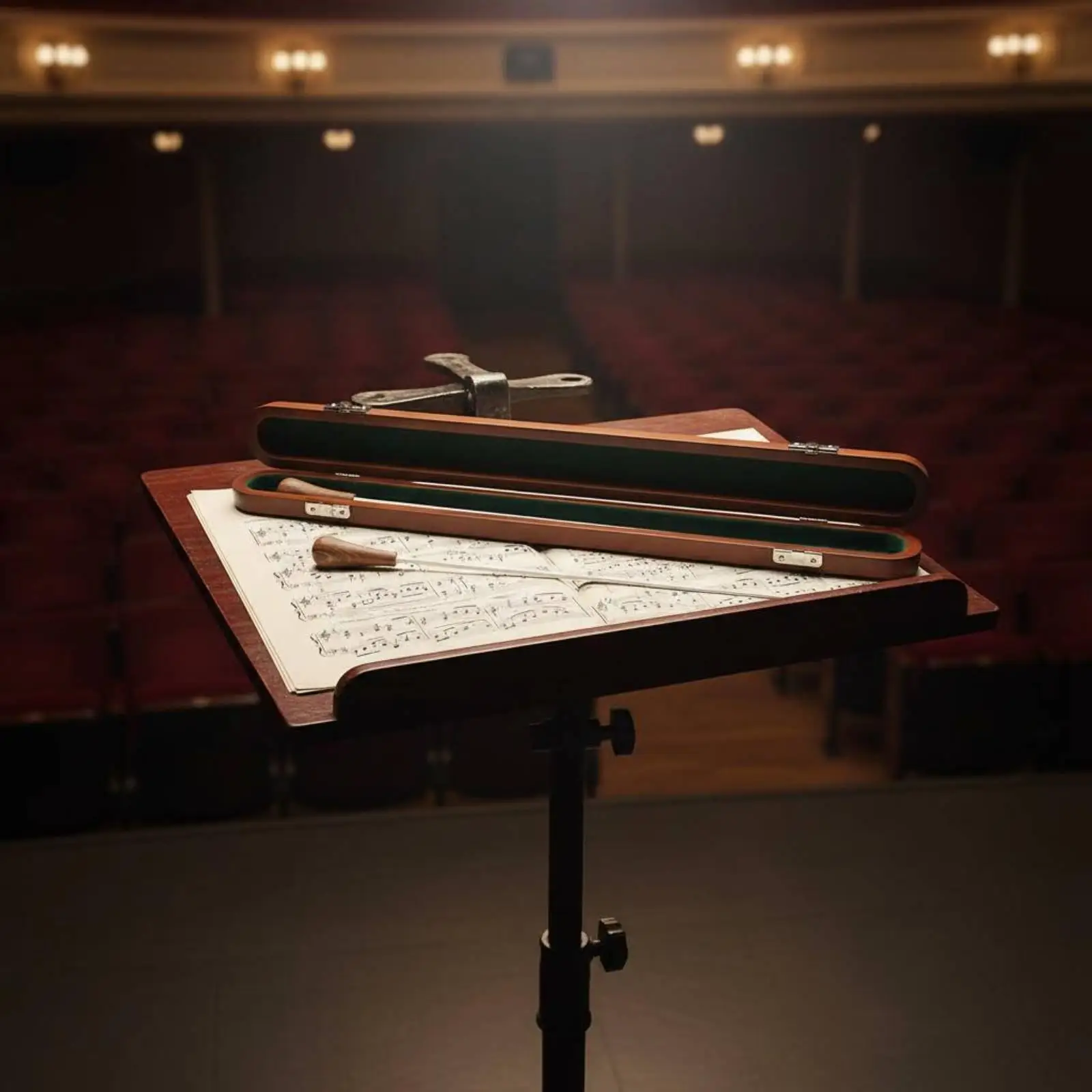 Fiberglass Conductor Baton Wooden Baton in Box Balanced Music Conductor for Orchestra Conductors, Concert, Rehearsal
