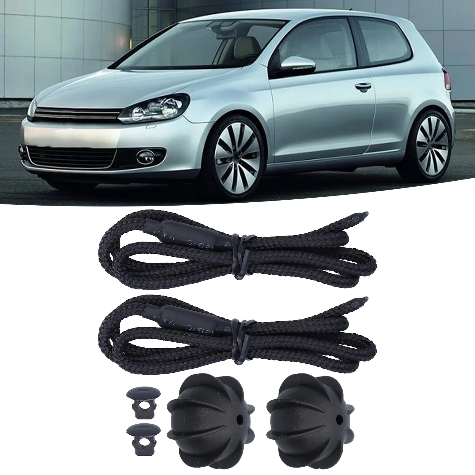 Sostituzione degli accessori dell'automobile della corda d'attaccatura della corda del ripiano del pacco del bagagliaio posteriore 2pcs per MK6
