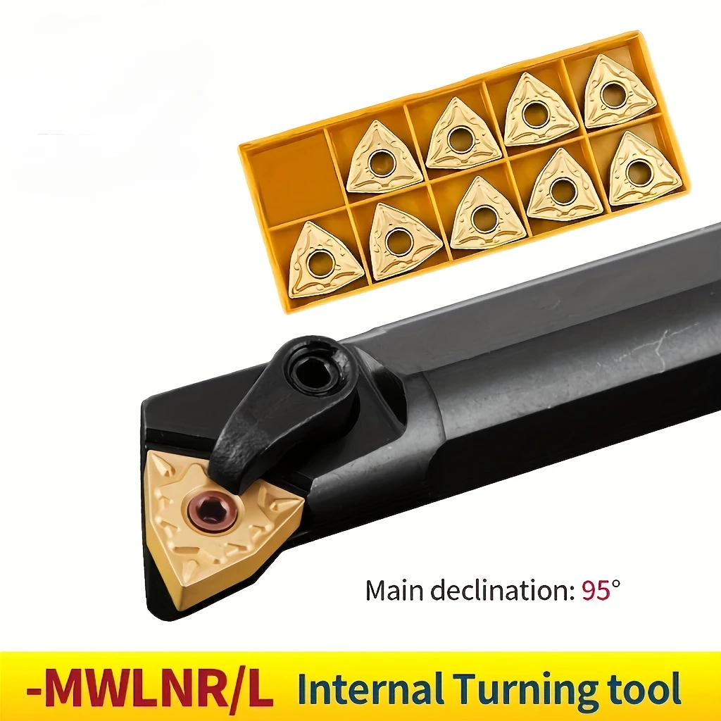 

11-Piece CNC Tool Set (S16Q/S20R/S25S-MWLNR + 10x WNMG080404) - Internal Turning & Facing Kit for CNC Workshop