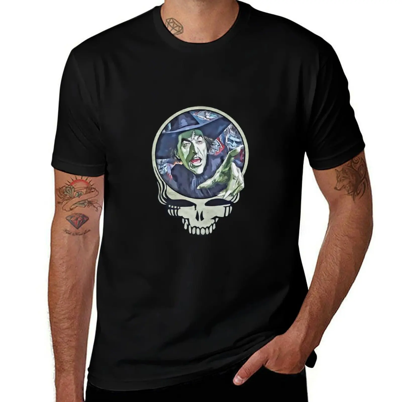 

Witch Skull T-Shirt t shirt personalised t shirts for man graphic funny