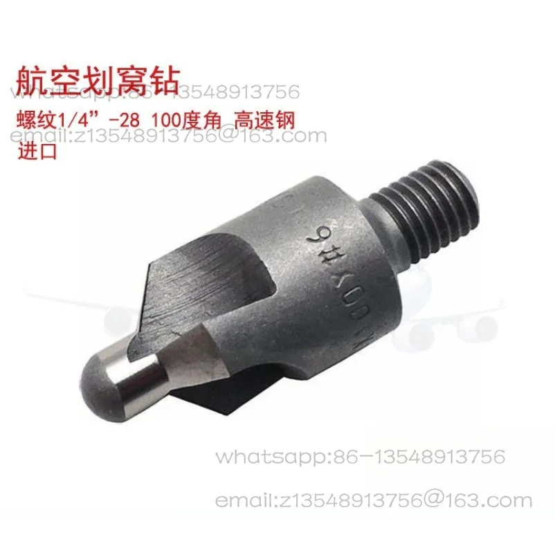 Aircraft Scratch Sink Buried Countersunk Head Hole Drilling Guide Column Fixed Depth Rivet Joining High Speed Steel Threaded