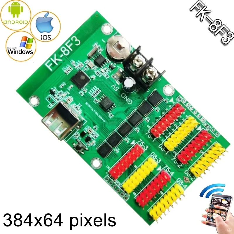 FK-8Fn FK-8F1A FK-8F1 FK-8F3 FK-8F4 Full Color LED-display Asynchrone RGB-controller Wifi LED-controlekaart met Hub75-poort
