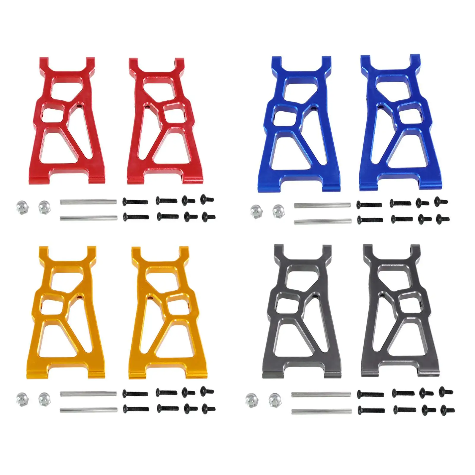 Juego de brazo inferior delantero de Metal 1/10, brazo oscilante delantero para modificación DIY de coche RC