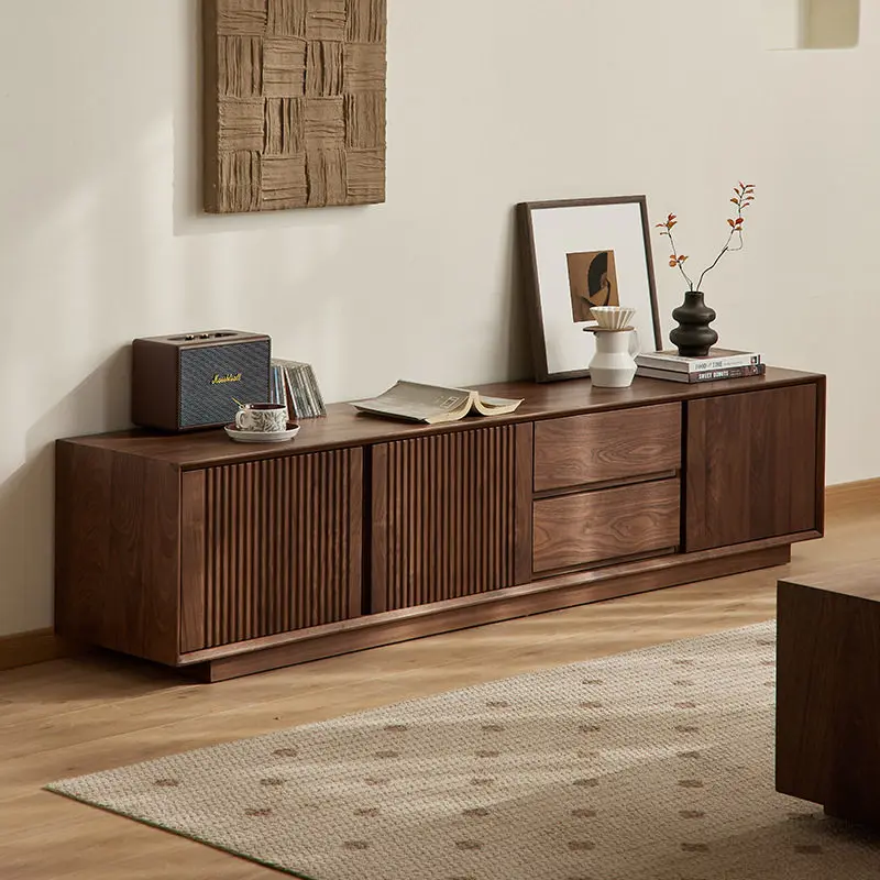 Minimalist Classic Nordic Modern Tv Cabinet Living Room Center Space Fernseher Tisch Furnitures Wooden Vintage Oak Tv Cabinet