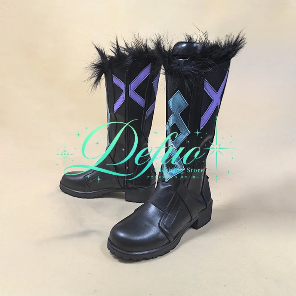 Ying Winter Style Cosplay Shoes Character Boots Custom Made Size for Stage Performance Gathering