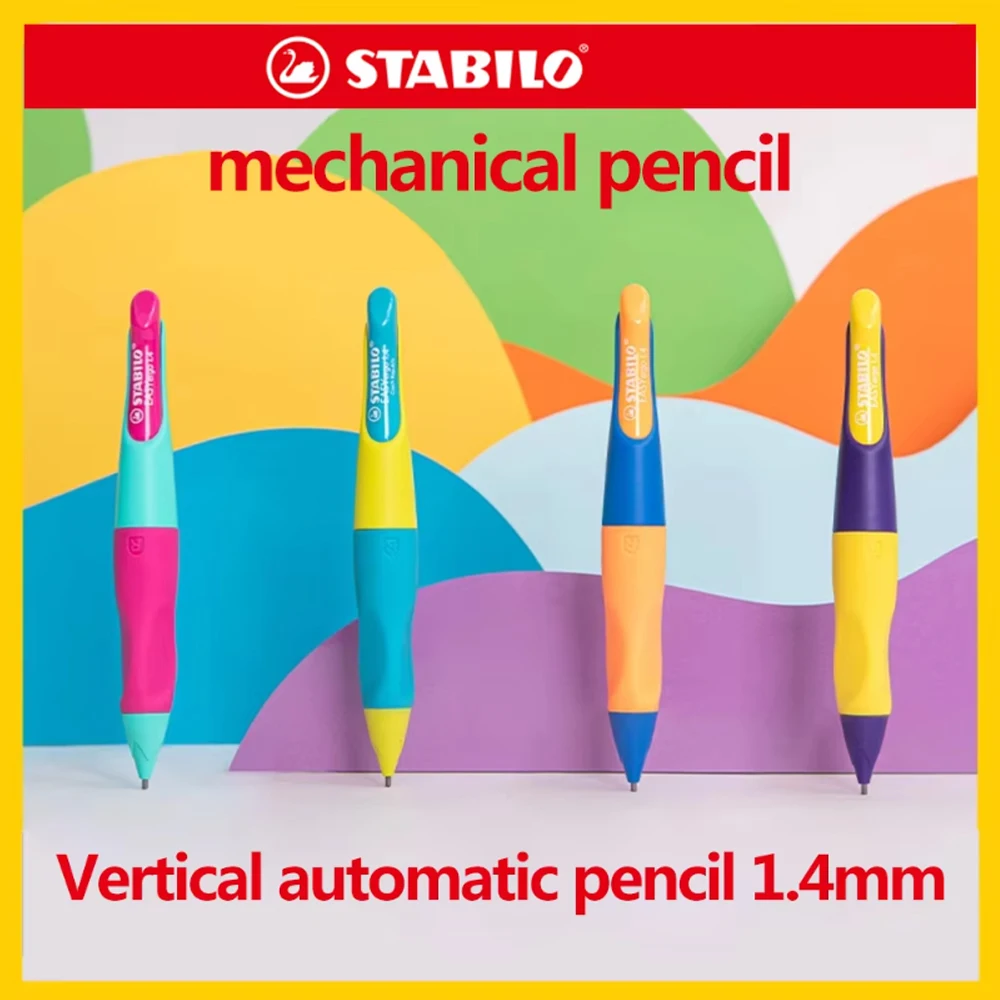 STABILO EASYergo1.4 Upright Mechanical Pencil Right/Left Handed 1.4mm Back To School Kawaii Stationery Supplies School