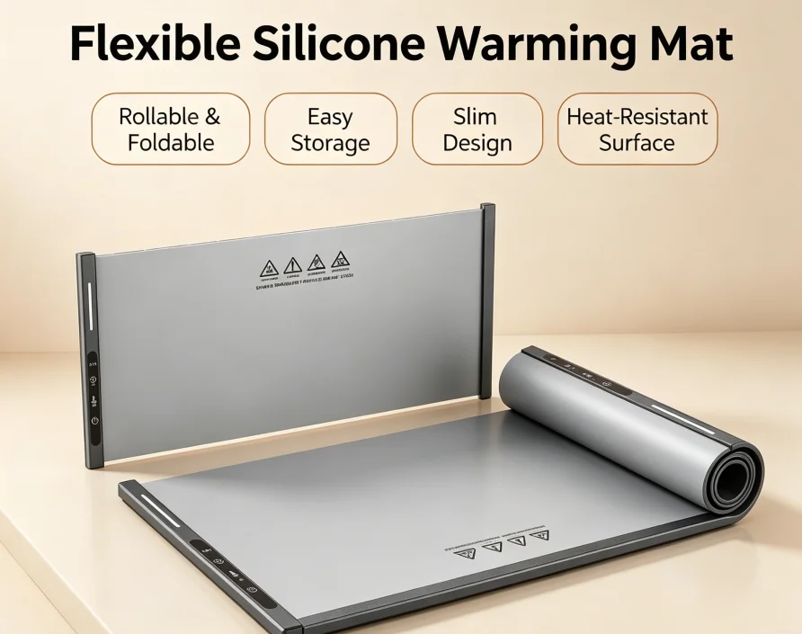 แผ่นรองอุ่นอาหารซิลิโคนแบบพับไ - Portable Food Warmer บทวิจารณ์และราคา