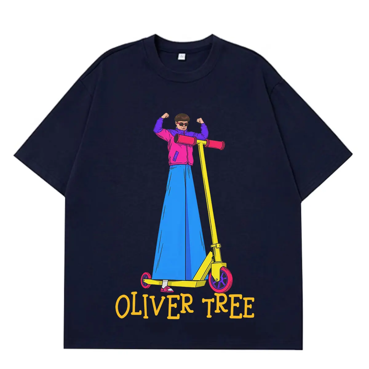 Oliver Tree Fashion Grafik-T-Shirts für Männer und Frauen, Hip-Hop-Kurzarm-T-Shirts, Sommer-Baumwolle, lockere, lässige T-Shirts, Fan-Geschenke – Detail 6