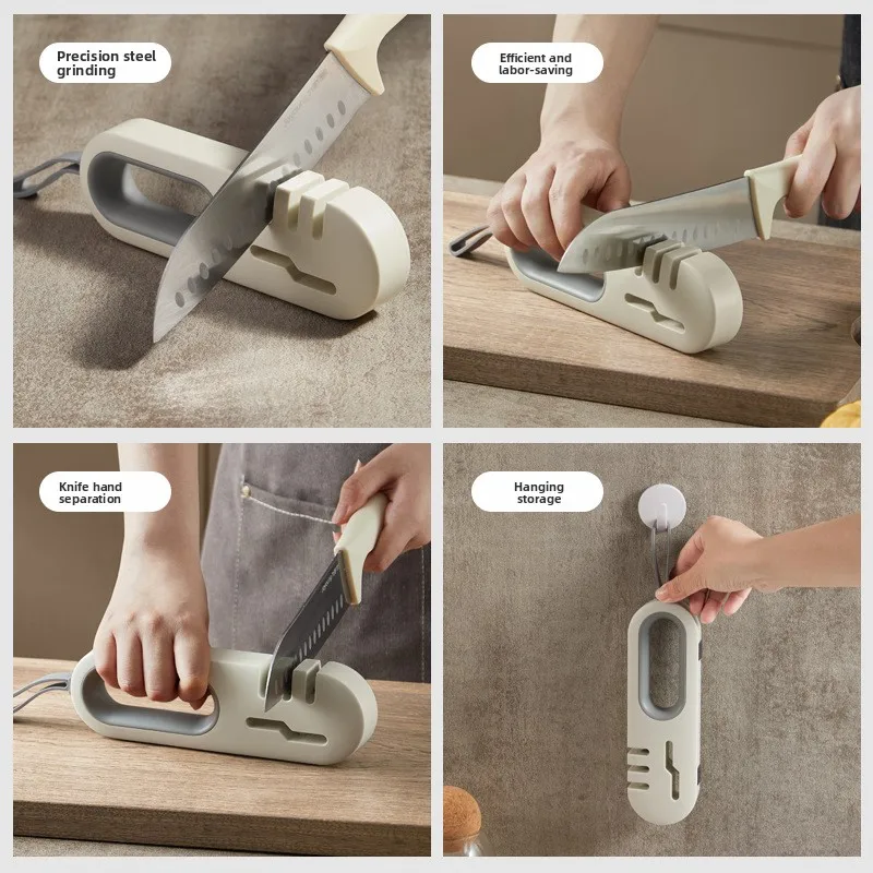 Multi-functional knife sharpener, household tool quick sharpening stone stick special kitchen artifact