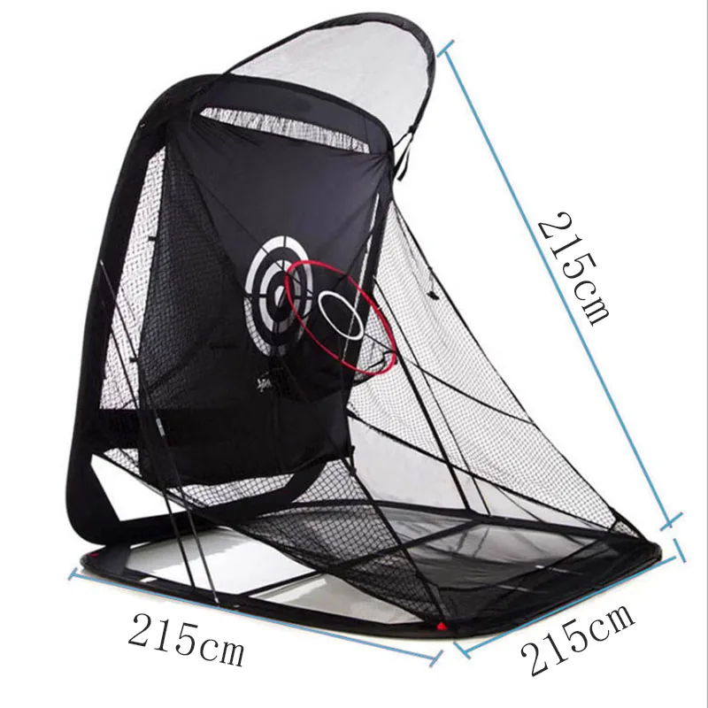 Folding Golf Practice Net, Portable Home Garden Hitting Net, Black, 10x7 Feet, Easy Setup, Durable Polyester, Indoor Outdoor Use - view 4