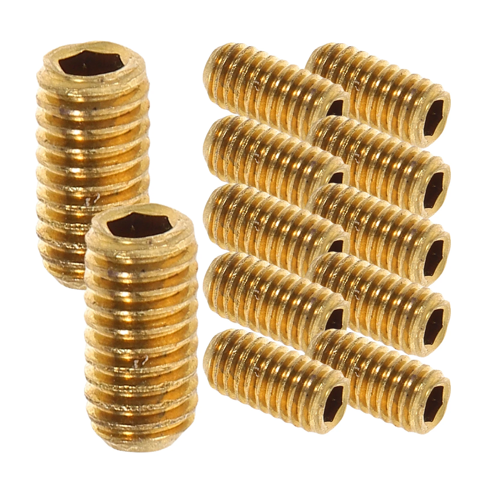 

12 Pcs Guitar Adjustment Screw Bridge Supply Screws Bass Saddles Metal Replacements for Fittings Accessories with Wrench