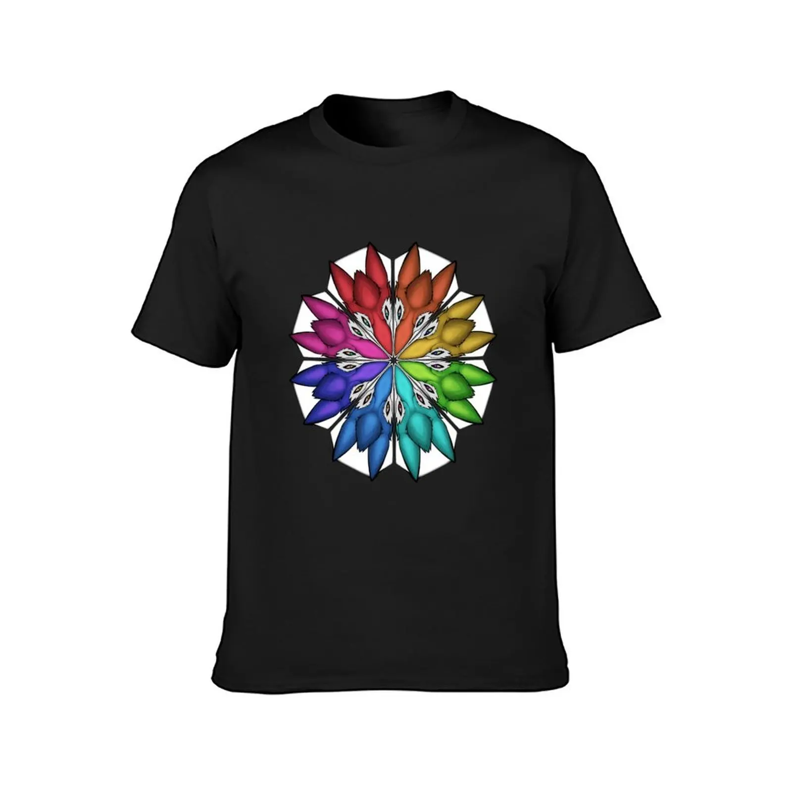 Sergal Color Wheel T-Shirt plus sizes summer tops blacks men clothes