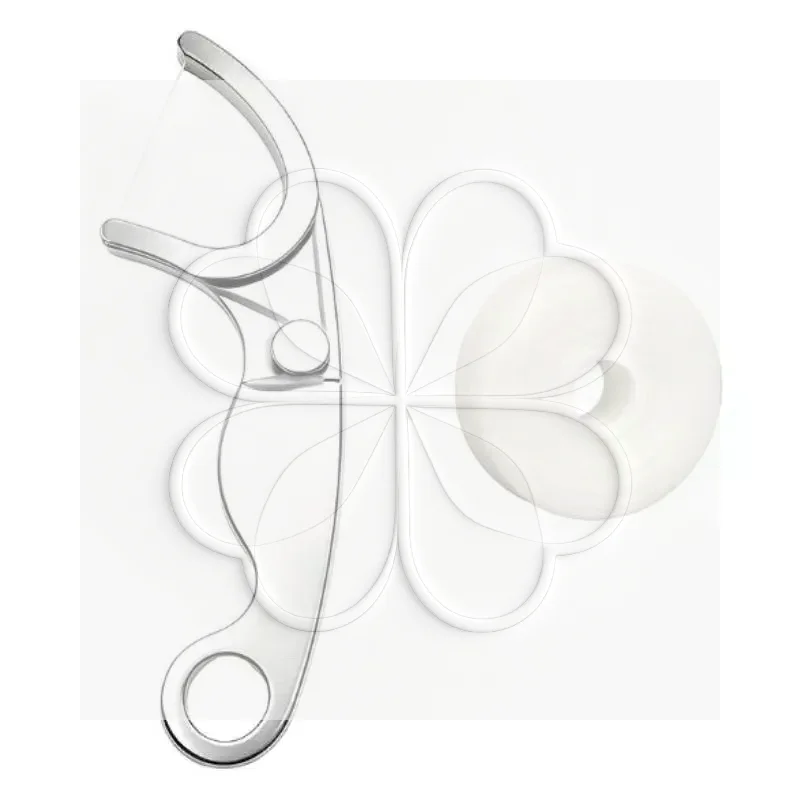 Stainless Steel Dental Floss Holder Life-time Floss Pick Reusable Portable Oral Care Tool For Daily Oral Care Home And Travel Us