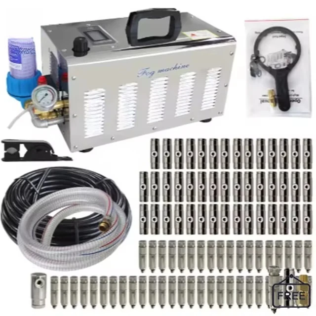 1L/min Water Mist Machine Atomization System High-pressure Pump Mist Machine Greenhouse Garden Cooling