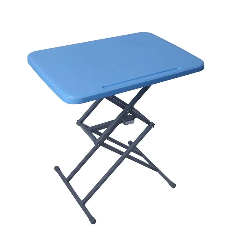 Portable Standing Desk Stand Up Desk Riser, 40cm-70cm Height Adjustable Home Office Folding Desk for Laptop Outdoor Escritorio