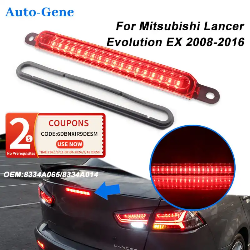 For Mitsubishi Lancer Evolution EX 2008-2016 Galant 2009-2012 3rd Brake Light LED Trunk Lid Rear High Mount Brake Light 8334A065