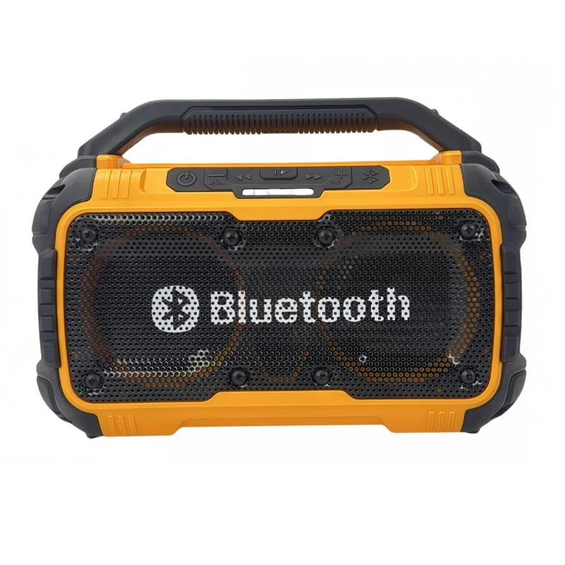 Portable Bluetooth Speaker Compatible Subwoofer Outdoor Construction Site Waterproof Loudspeaker Stereo Surround