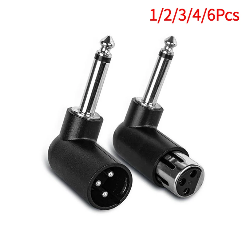#XLR To 6.35mm Audio Adapter Right Angle Plug Professional Converter For Wireless Microphone Guitar Mixer Sound System Use