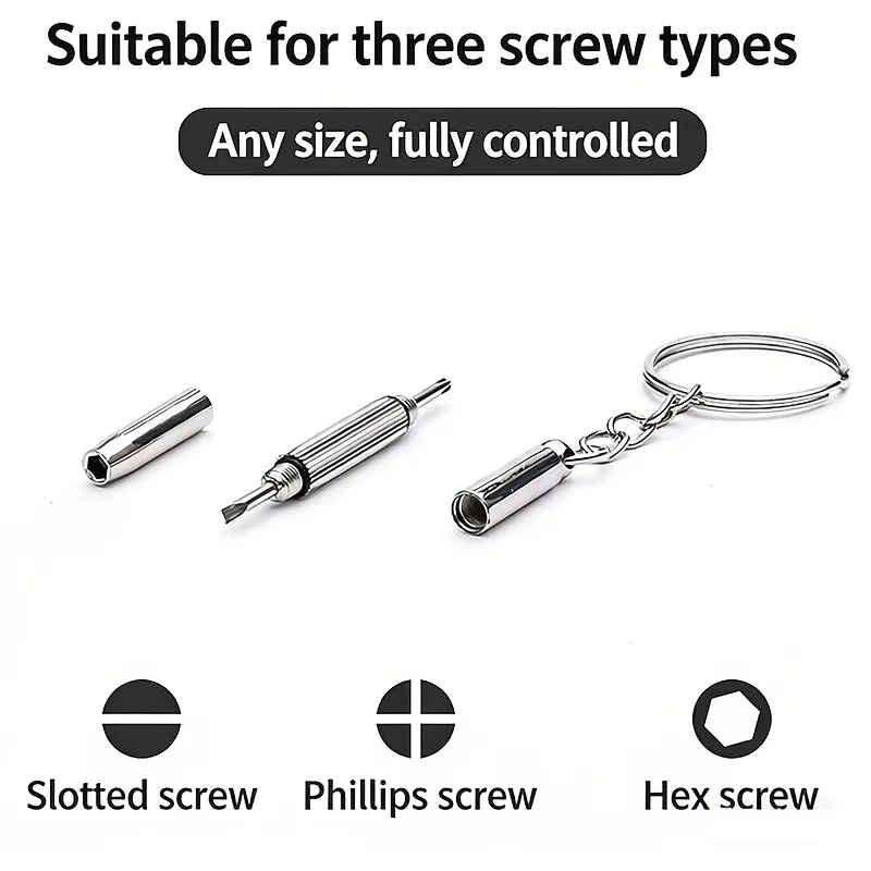 Eyeglass Repair Kit - All-in-One Eye Glass Adjustment Glasses Tightening Tools with Screwdriver Replaces Multiple Tools