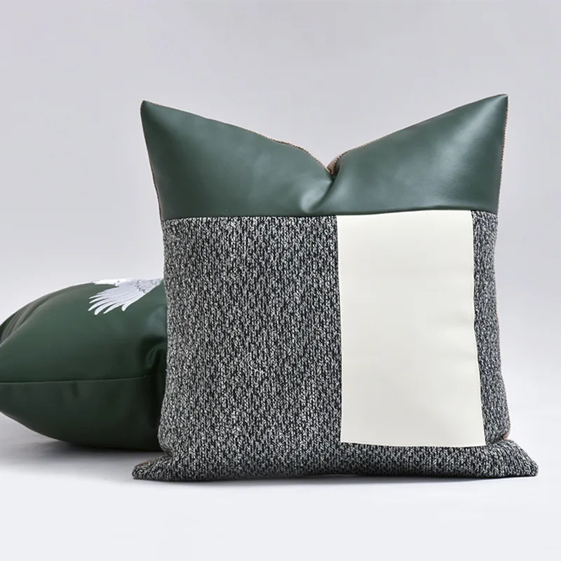 Nuevo modelo chino de ropa de cama para habitación, decoración suave verde con hotel, villa, muebles de habitación, sala de exposiciones, ropa de cama