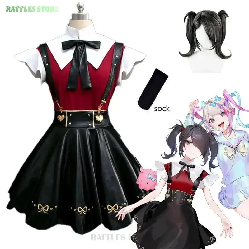Gioco NEEDY GIRL STREAMER OVERDOSE Ame-Chan Costume Cosplay KAngel Punk Girls Gothic Lolita Abito nero Halloween Fancy Cosplay