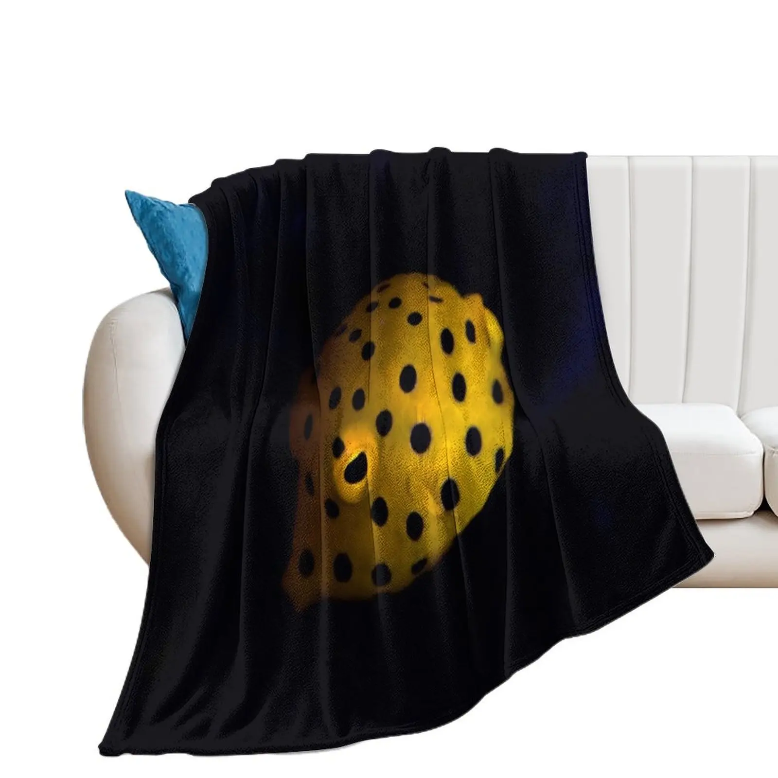 Baby yellow-spotted boxfish Throw Blanket Travel Thermals For Travel Retros Luxury Throw Blankets