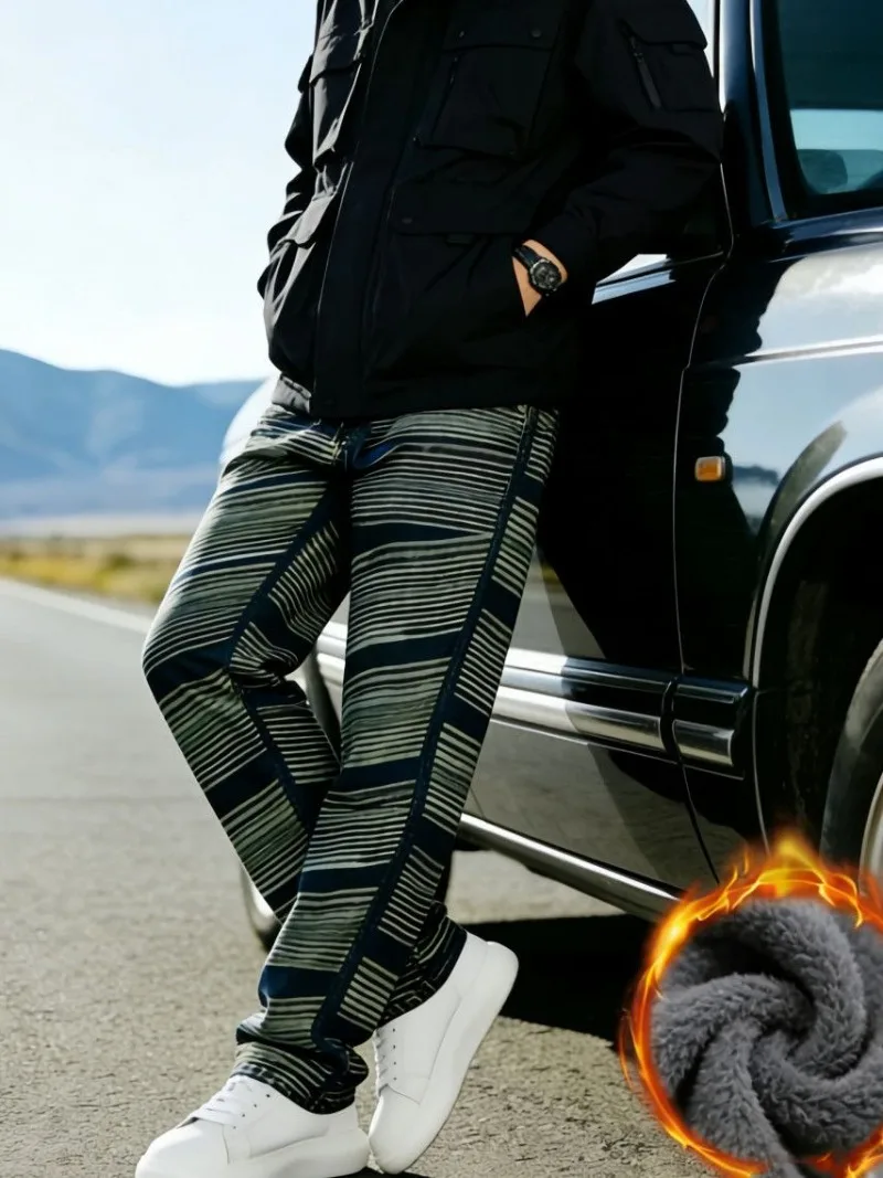 

Зима 2026, новинка Four Seasons, американские модные мужские универсальные широкие свободные джинсы с ручной росписью тай-дай в стиле ретро, красивые свободные джинсы