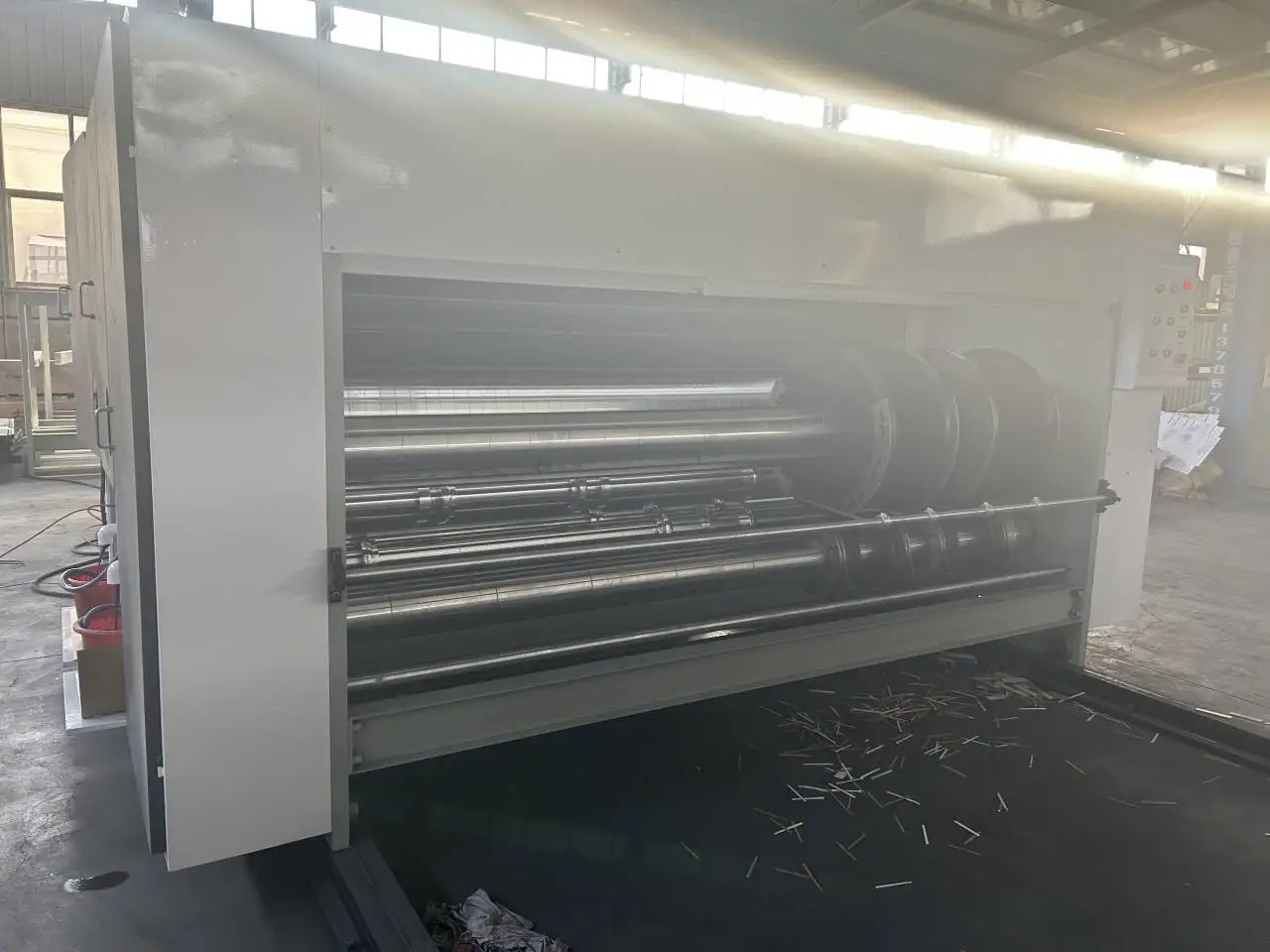 Semi Automatic 2 Color Printer Rs4 Slotter Chain/die Cutting Machine/cartoon Box Printing Machine