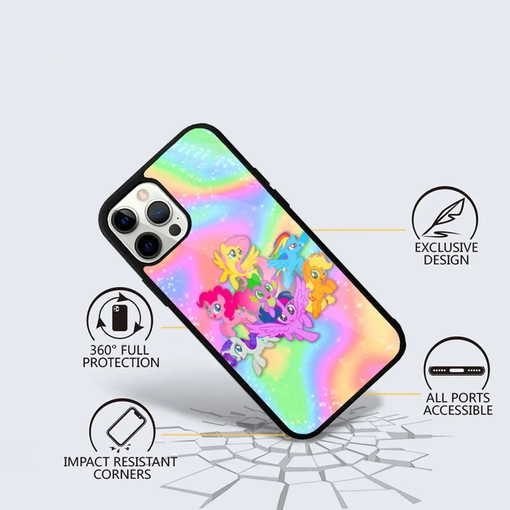 Cartoon M-My L-Little P-PonyS Phone Case For iPhone 16,15,14,13,12,11,Plus,Pro,Max Mini Magsafe Magnetic Wireless Charging