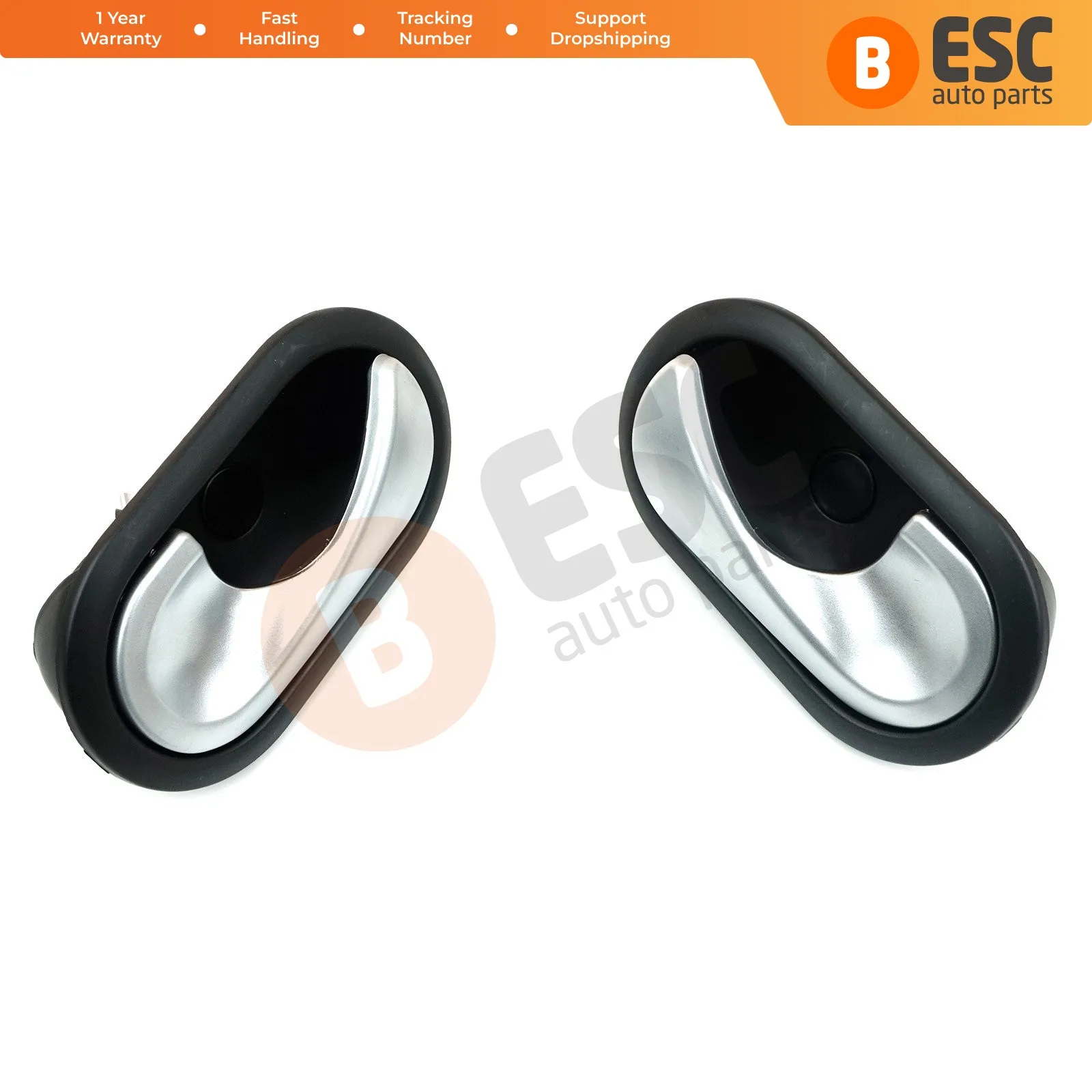 EDP106+EDP107 Interior Door Handle Left Right 8200730863 For Renault Megane Scenic Modus Kangoo Twingo MK2 Clio MK3 Sandero MK1