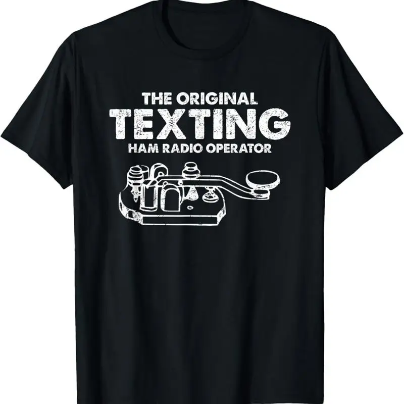 Morse Code Keyer Original Texting Ham Radio T Shirt
