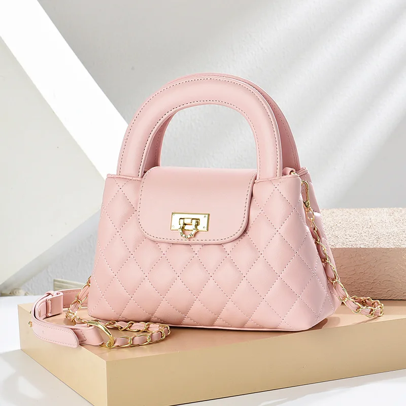 

Luxury Brand Designer Women'S Shoulder Bag High-Quality Pu Small Square Bag Urban Commuting Crossbody Bag Diamond Grid Handbag
