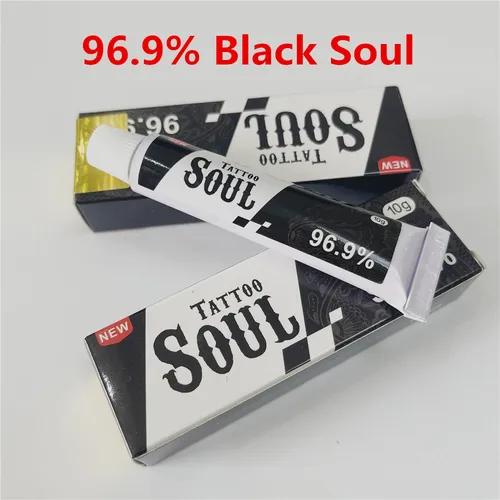 Imagen 1 del producto El más nuevo 96,9% Black Soul Before Tattoo Cream para Microblading cejas labios arte corporal 10g