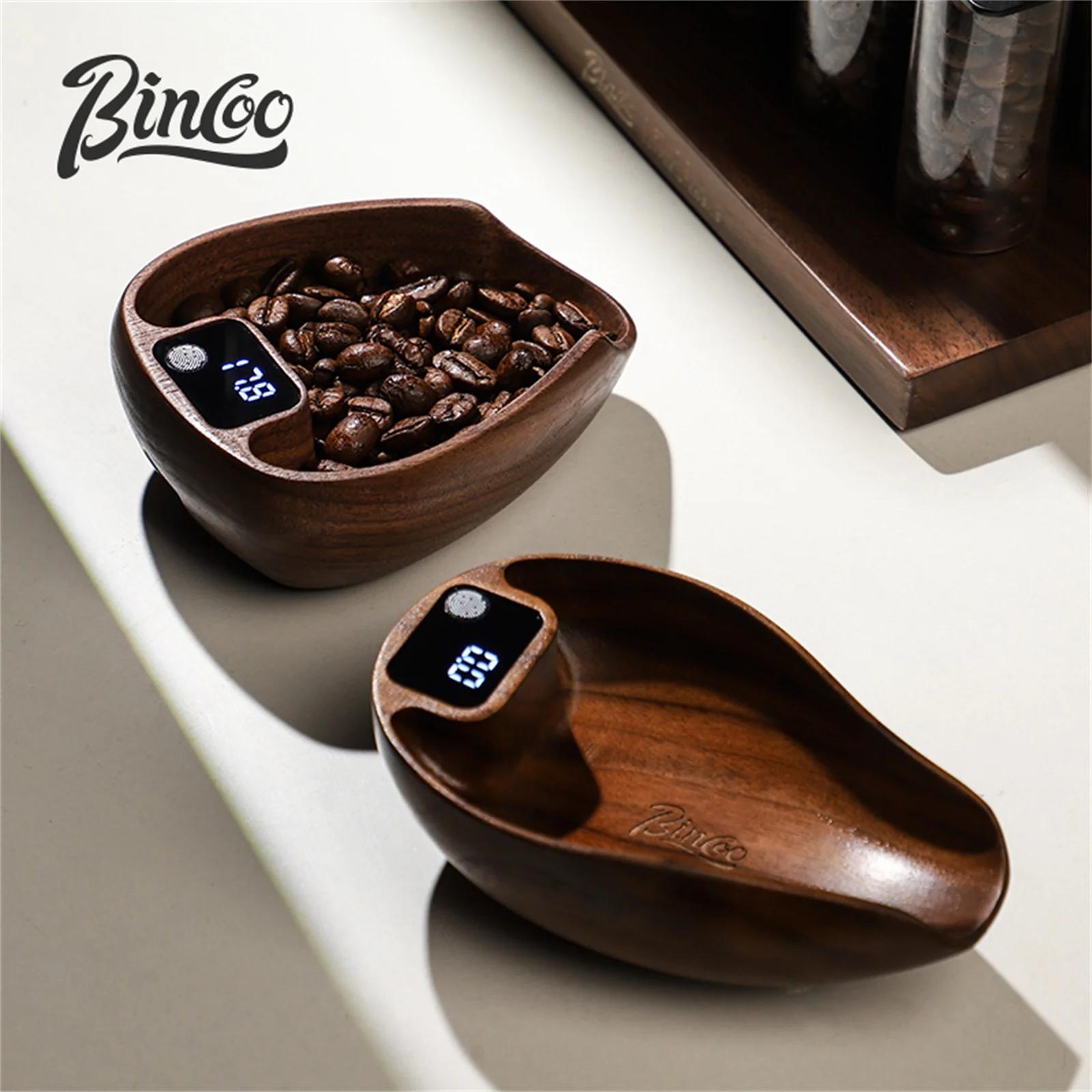 Bincoo Intelligent Electronic Scale Kitchen Scale Professional Coffee Scale Portable Bean Tray Precise 0.1g Weight Rechargeable - Image 6
