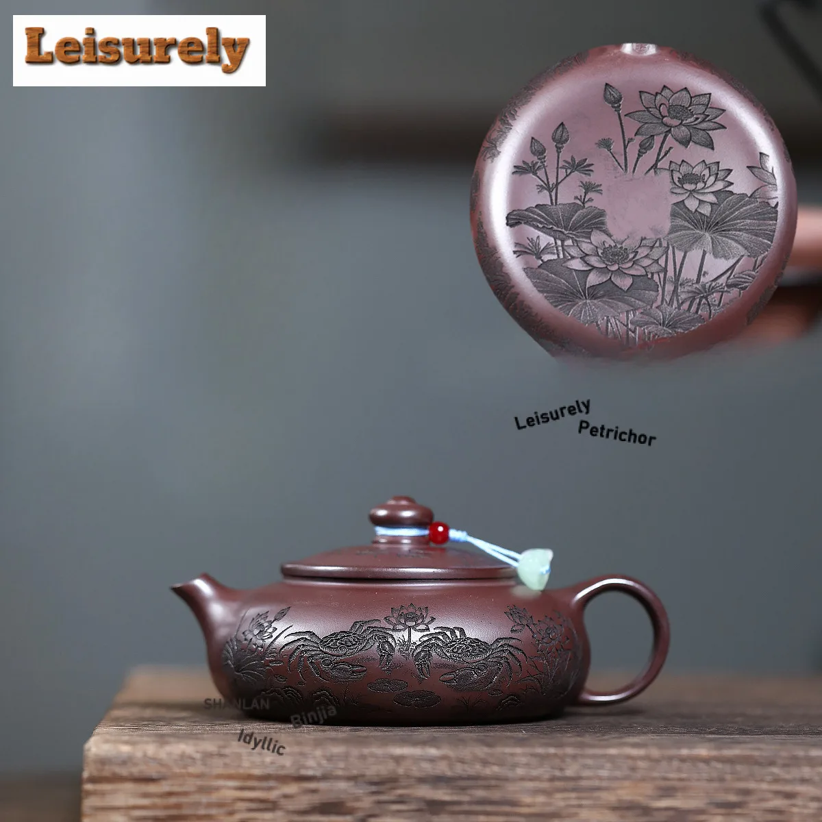 

150ml Yixing Purple Clay Teapots Handmade Han jiang Pot Raw Ore Stone red Mud Tea Brewing Kettle with Strainer Zisha Tea Set