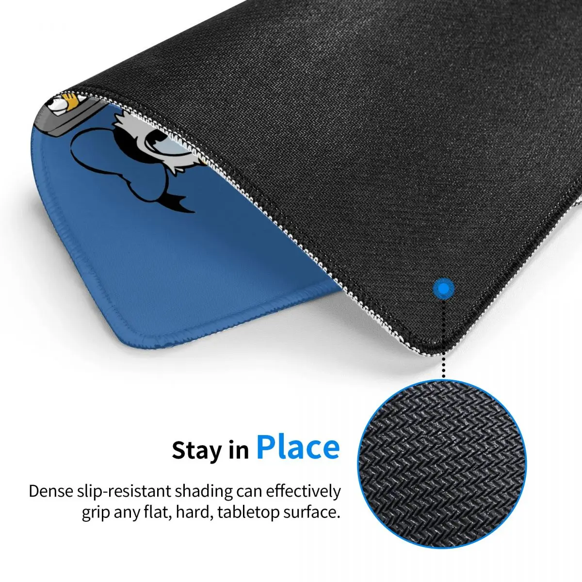 Custom Mickey Mouse Donald Duck Minnie Mouse Pad Non-Slip Rubber Mousepad with Durable Stitched Edges Desk Computer Mouse Mat