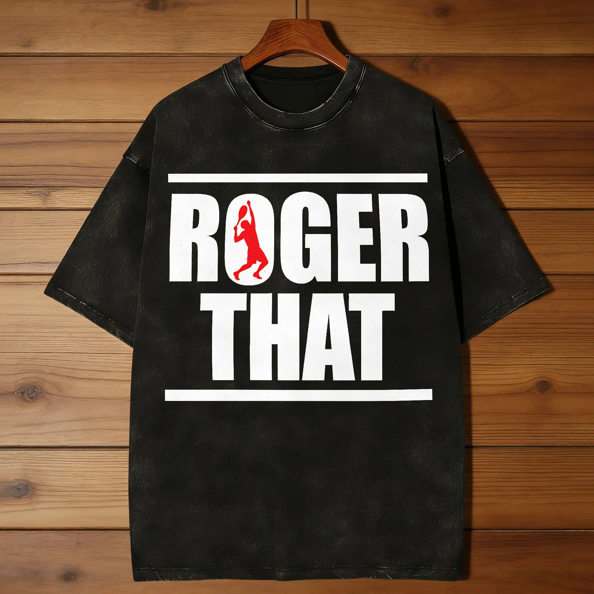 RF Roger Federer That Washed T Shirt Male  Street Style Casual T Shirts Summer O-Neck Hip Hop Tees Printed Oversized Clothes