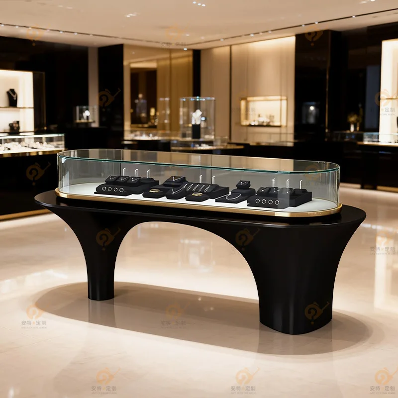 Jewelry Jade Jewelry Display Cabinet Shimadai Product Sample Glass