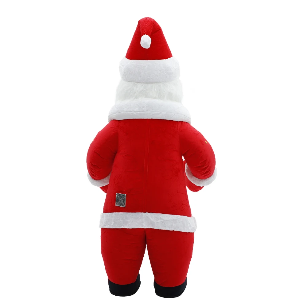 سايجو نفخ جديد سانتا كلوز زي التميمة موكب الكبار شخصية تأثيري هالوين عيد الميلاد حفلة الحدث أفخم مجموعة #5