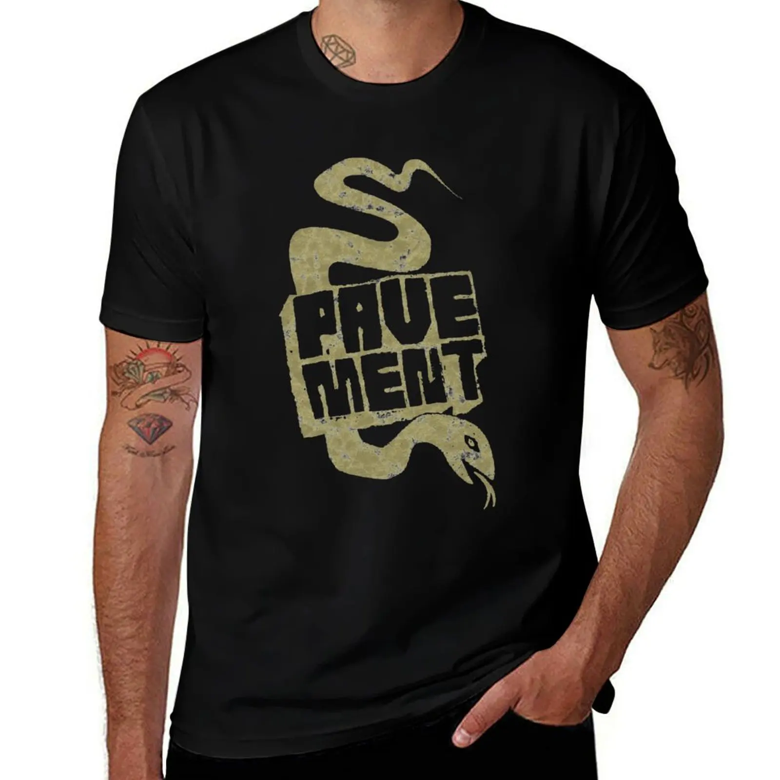 Pavement Snake T-Shirt Worker Basic Short Sleeve Tee