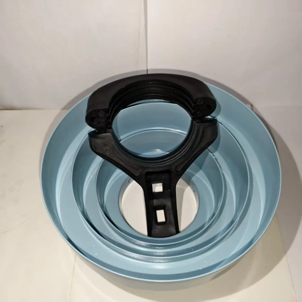 C-Band Conical Scalar Ring with 65mm Mount Bracket Kit Adapter Installed on Ku Band Satellite Dish Antenna LNB Installation Acce