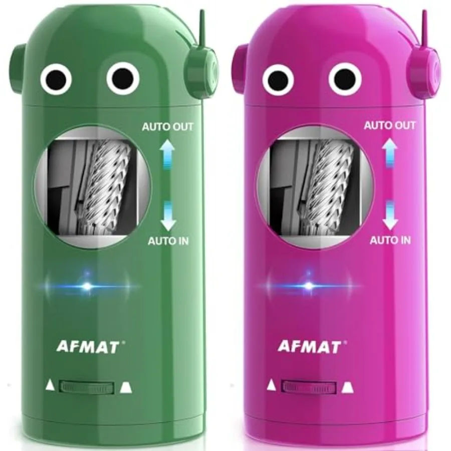 

Полностью автоматическая роботизированная точилка для карандашей, 2 шт., зеленая + фиолетовая