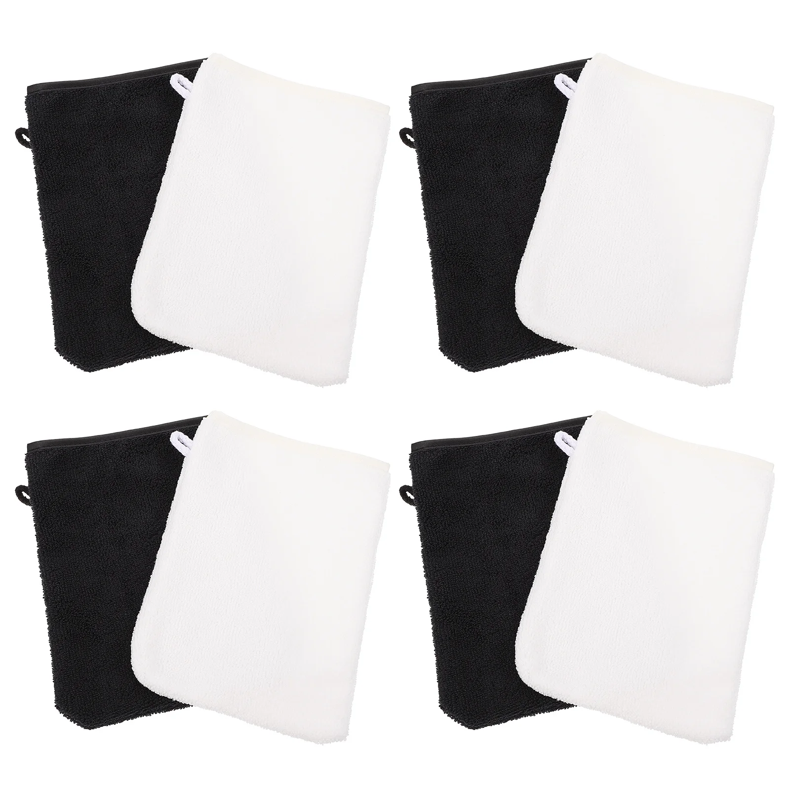 

8Pcs Reusable Makeup Remover Gloves Soft Microfiber Facial Cleansing Exfoliating Travel Beauty Supply Facial Cleaning Gloves