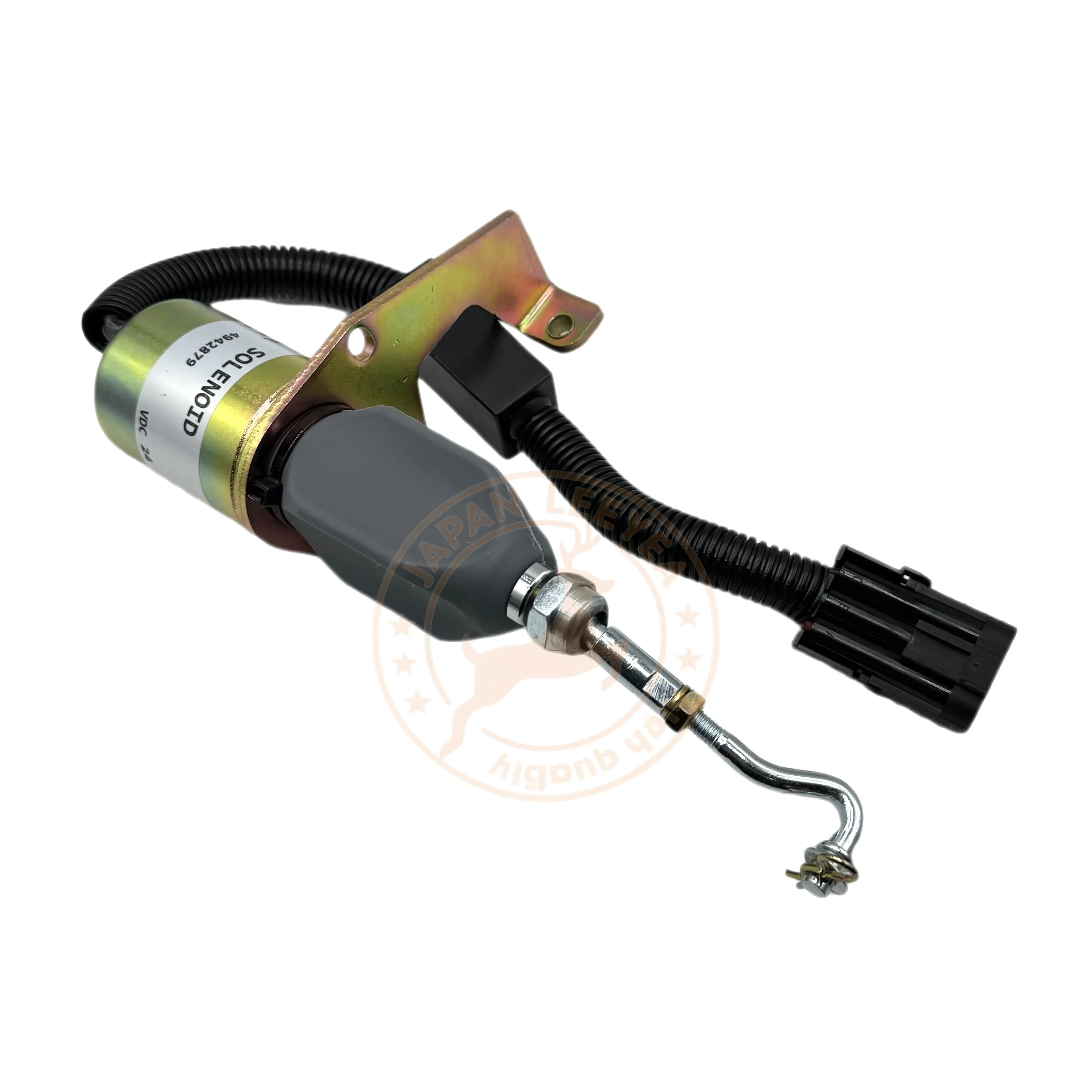 Fuel Shutoff Solenoid Valve 4942879 Engine Stop Solenoid for Excavator Construction Machinery Replacement Part