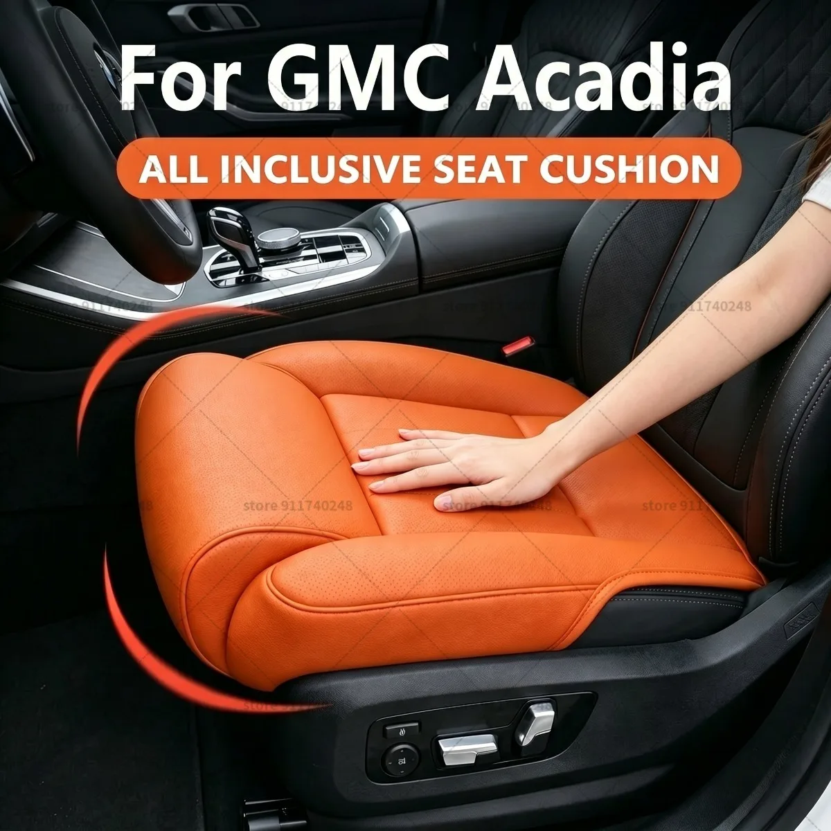 

For GMC Acadia Seat Leg Support Extension Cushion Thigh Support Pillow Memory Foam Leather Leg Extender Interior Accessories