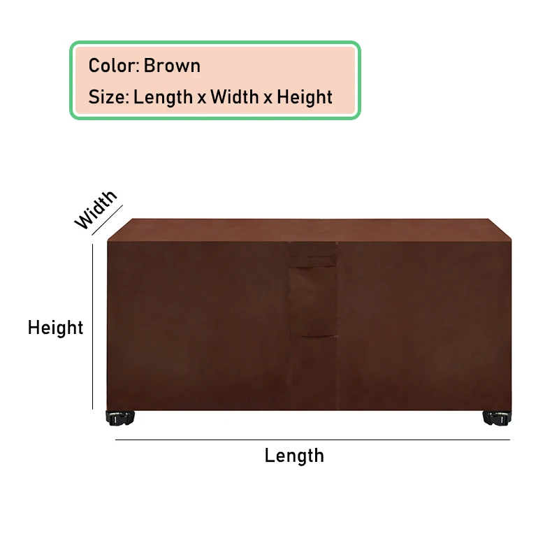 55 Maten HEAVY DUTY Outdoor Waterdichte Terrasmeubilair Set Cover Tuin Regen Sneeuw Winddicht Anti-UV Cover voor Bank Tafel Stoel